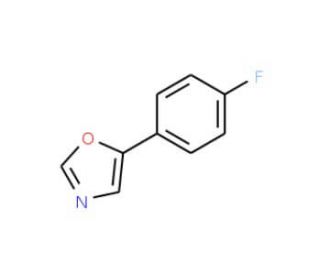 5-(4-Fluorophenyl)-1,3-oxazole (CAS 128101-19-9) - chemical structure image