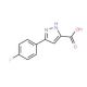 5-(4-fluorophenyl)-1H-pyrazole-3-carboxylic acid (CAS 870704-22-6) - chemical structure image