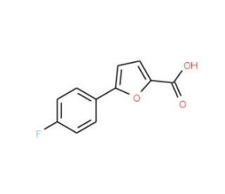 5-(4-fluorophenyl)-2-furoic acid (CAS 73269-32-6) - chemical structure image