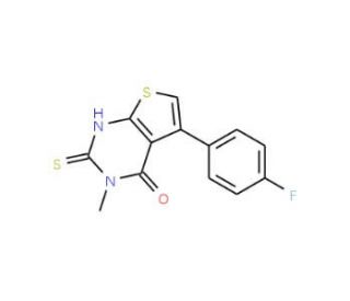 5-(4-fluorophenyl)-2-mercapto-3-methylthieno[2,3-d]pyrimidin-4(3H)-one - chemical structure image