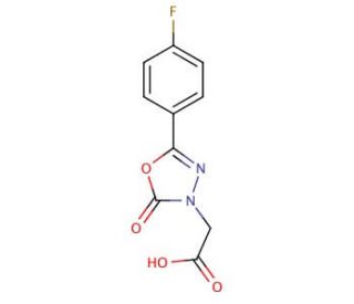 [5-(4-fluorophenyl)-2-oxo-1,3,4-oxadiazol-3(2H)-yl]acetic acid - chemical structure image