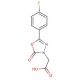 [5-(4-fluorophenyl)-2-oxo-1,3,4-oxadiazol-3(2H)-yl]acetic acid - chemical structure image