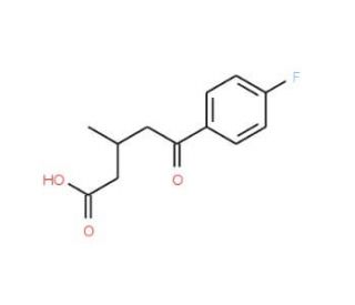 5-(4-Fluorophenyl)-3-methyl-5-oxovaleric acid - chemical structure image