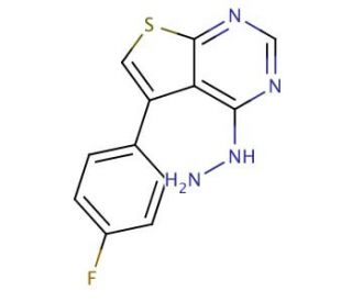 5-(4-fluorophenyl)-4-hydrazinothieno[2,3-d]pyrimidine - chemical structure image