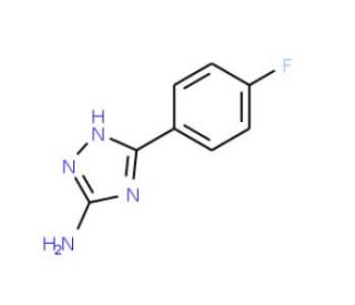 5-(4-fluorophenyl)-4H-1,2,4-triazol-3-amine (CAS 168893-35-4) - chemical structure image