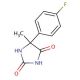 5-(4-fluorophenyl)-5-methylimidazolidine-2,4-dione (CAS 6270-38-8) - chemical structure image