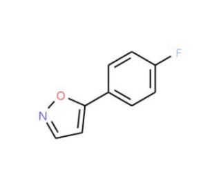 5-(4-Fluorophenyl)isoxazole (CAS 138716-37-7) - chemical structure image