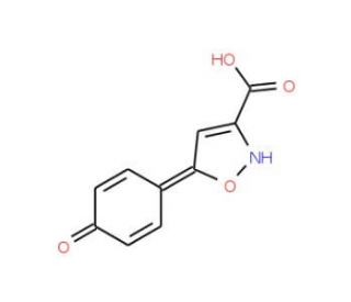 5-(4-Hydroxy-phenyl)-isoxazole-3-carboxylic acid - chemical structure image