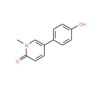 5-(4-Hydroxyphenyl)-1-methylpyridin-2(1H)-one (CAS 945980-21-2) - chemical structure image