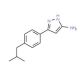 5-(4-Isobutylphenyl)-2H-pyrazol-3-ylamine - chemical structure image