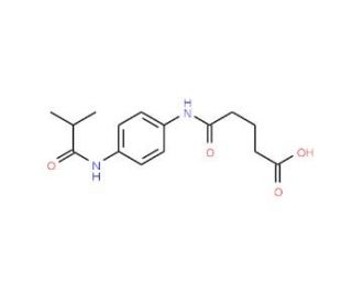 5-[4-(Isobutyrylamino)anilino]-5-oxopentanoic acid - chemical structure image