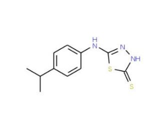 5-(4-Isopropyl-phenylamino)-[1,3,4]thiadiazole-2-thiol - chemical structure image