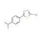 5-(4-isopropylphenyl)-1,3,4-thiadiazol-2-amine (CAS 100987-89-1) - chemical structure image