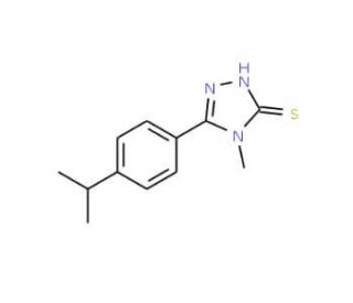 5-(4-Isopropylphenyl)-4-methyl-4H-1,2,4-triazole-3-thiol (CAS 669729-28-6) - chemical structure image