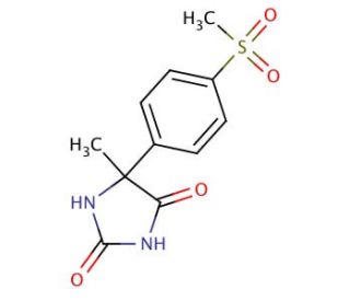 5-(4-methanesulfonylphenyl)-5-methylimidazolidine-2,4-dione - chemical structure image