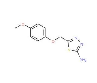 5-(4-Methoxy-phenoxymethyl)-[1,3,4]thiadiazol-2-ylamine - chemical structure image