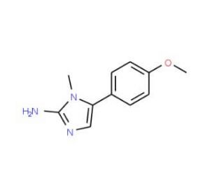 5-(4-Methoxy-phenyl)-1-methyl-1H-imidazol-2-ylamine - chemical structure image