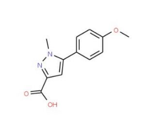 5-(4-Methoxy-phenyl)-1-methyl-1H-pyrazole-3-carboxylic acid - chemical structure image