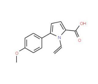 5-(4-Methoxy-phenyl)-1-vinyl-1H-pyrrole-2-carboxylic acid - chemical structure image