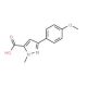 5-(4-Methoxy-phenyl)-2-methyl-2H-pyrazole-3-carboxylic acid - chemical structure image