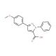 5-(4-Methoxy-phenyl)-2-phenyl-2H-pyrazole-3-carboxylic acid - chemical structure image