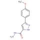 5-(4-Methoxy-phenyl)-2H-pyrazole-3-carboxylic acid hydrazide - chemical structure image