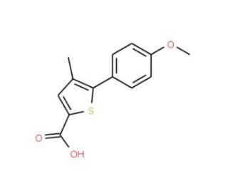5-(4-Methoxy-phenyl)-4-methyl-thiophene-2-carboxylic acid - chemical structure image