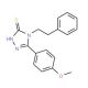 5-(4-Methoxy-phenyl)-4-phenethyl-4H-[1,2,4]triazole-3-thiol - chemical structure image