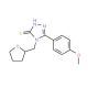 5-(4-Methoxy-phenyl)-4-(tetrahydro-furan-2-ylmethyl)-4H-[1,2,4]triazole-3-thiol - chemical structure image