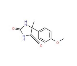 5-(4-Methoxy-phenyl)-5-methyl-imidazolidine-2,4-dione (CAS 22927-78-2) - chemical structure image