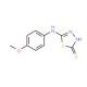 5-(4-Methoxy-phenylamino)-[1,3,4]thiadiazole-2-thiol (CAS 37844-24-9) - chemical structure image