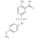 5-(4-Methoxy-phenylsulfamoyl)-2-methyl-benzoic acid - chemical structure image