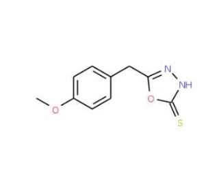 5-(4-methoxybenzyl)-1,3,4-oxadiazole-2-thiol (CAS 93073-37-1) - chemical structure image