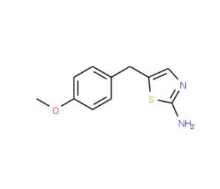 5-(4-methoxybenzyl)-1,3-thiazol-2-amine - chemical structure image
