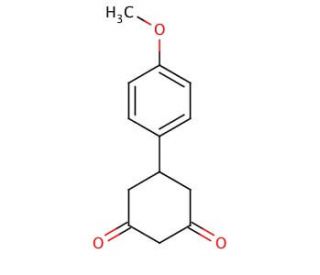 5-[4-(Methoxyphenyl)]-1,3-cyclohexanedione (CAS 1774-12-5) - chemical structure image
