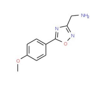 [5-(4-Methoxyphenyl)-1,2,4-oxadiazol-3-yl]-methylamine - chemical structure image