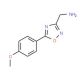 [5-(4-Methoxyphenyl)-1,2,4-oxadiazol-3-yl]-methylamine - chemical structure image