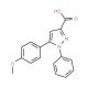 5-(4-methoxyphenyl)-1-phenyl-1H-pyrazole-3-carboxylic acid - chemical structure image