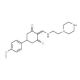 5-(4-Methoxyphenyl)-2-[(2-piperazin-1-ylethylamino)methylidene]cyclohexane-1,3-dione - chemical structure image