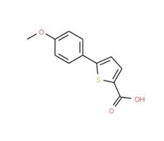 5-(4-Methoxyphenyl)-2-thiophenecarboxylic acid (CAS 116016-56-9) - chemical structure image