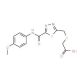 {[(5-{[(4-Methoxyphenyl)amino]carbonyl}-1,3,4-thiadiazol-2-yl)methyl]thio}acetic acid - chemical structure image