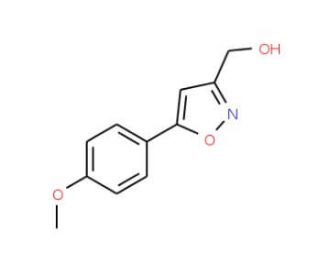 [5-(4-Methoxyphenyl)isoxazol-3-yl]methanol (CAS 58492-77-6) - chemical structure image