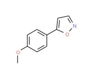 5-(4-Methoxyphenyl)isoxazole (CAS 3672-48-8) - chemical structure image