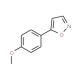 5-(4-Methoxyphenyl)isoxazole (CAS 3672-48-8) - chemical structure image