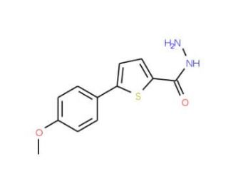 5-(4-Methoxyphenyl)thiophene-2-carbohydrazide (CAS 69202-24-0) - chemical structure image