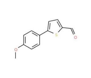5-(4-Methoxyphenyl)thiophene-2-carboxaldehyde (CAS 38401-67-1) - chemical structure image