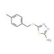 5-(4-Methyl-benzylsulfanyl)-[1,3,4]thiadiazol-2-ylamine - chemical structure image