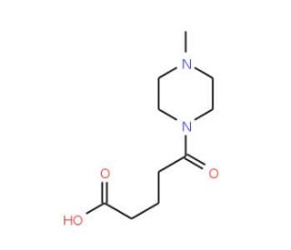 5-(4-Methyl-piperazin-1-yl)-5-oxo-pentanoic acid (CAS 75727-47-8) - chemical structure image