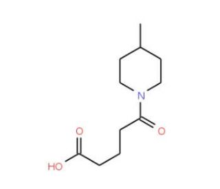 5-(4-Methyl-piperidin-1-yl)-5-oxo-pentanoic acid (CAS 436087-10-4) - chemical structure image