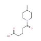 5-(4-Methyl-piperidin-1-yl)-5-oxo-pentanoic acid (CAS 436087-10-4) - chemical structure image